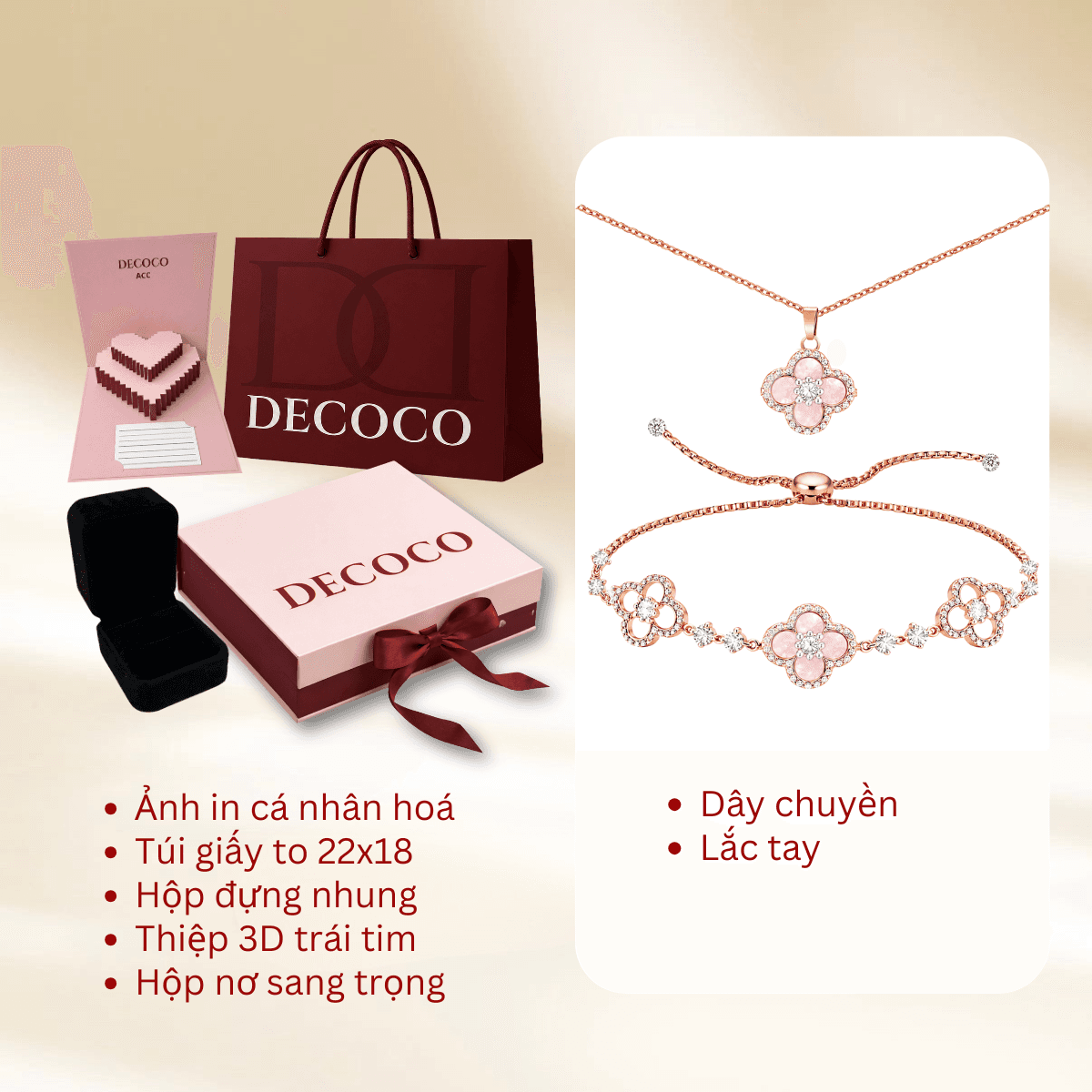 Set Sakura Cỏ 4 lá 2 món - 10