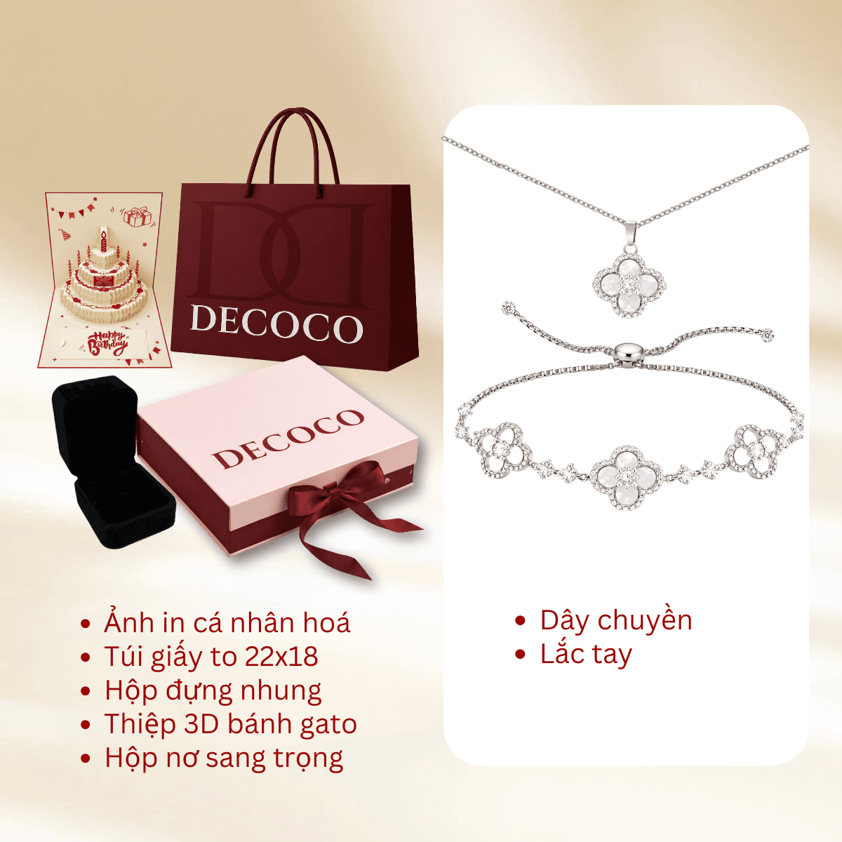 Set Sakura Cỏ 4 lá 2 món - 13