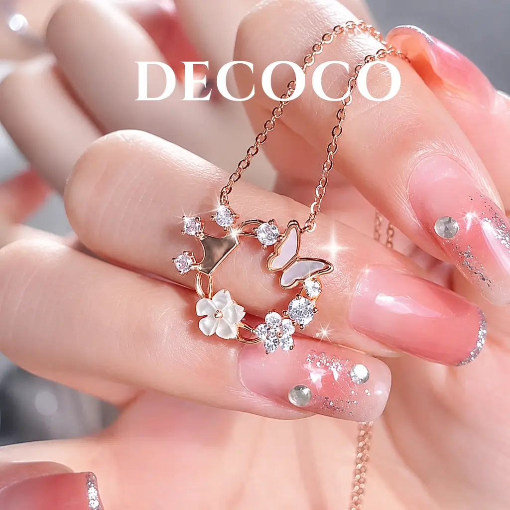 Set AURORA hoa và tiara - Dây chuyền và vòng tay - 9