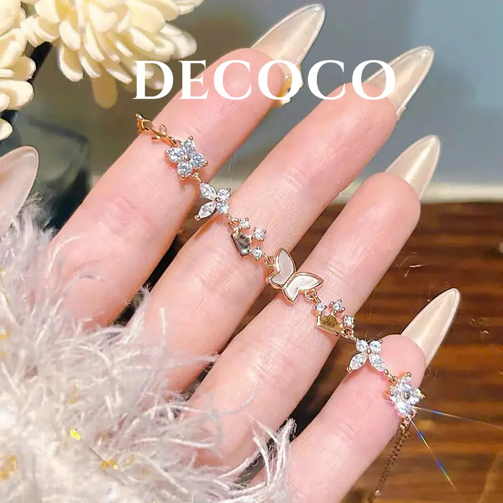 Set AURORA hoa và tiara - Dây chuyền và vòng tay - 12
