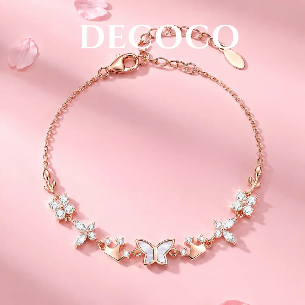 Set AURORA hoa và tiara - Dây chuyền và vòng tay - 7