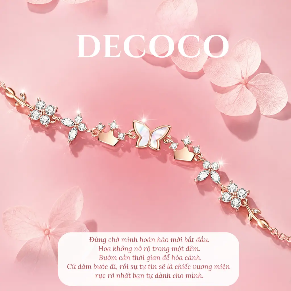 Set AURORA hoa và tiara - Dây chuyền và vòng tay - 6