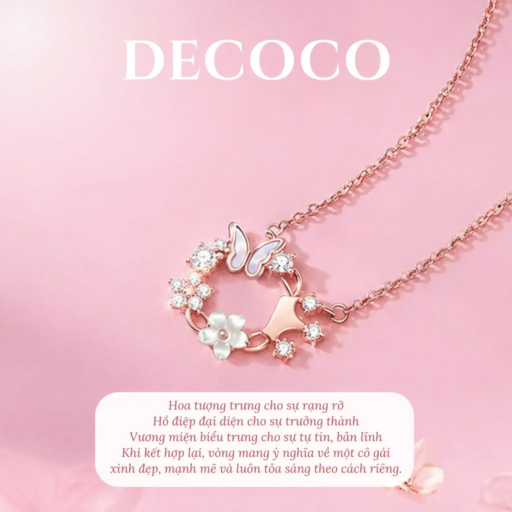 Set AURORA hoa và tiara - Dây chuyền và vòng tay - 4