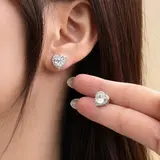 Set LIBI đá trái tim - Dây chuyền và khuyên tai thumbnail 5
