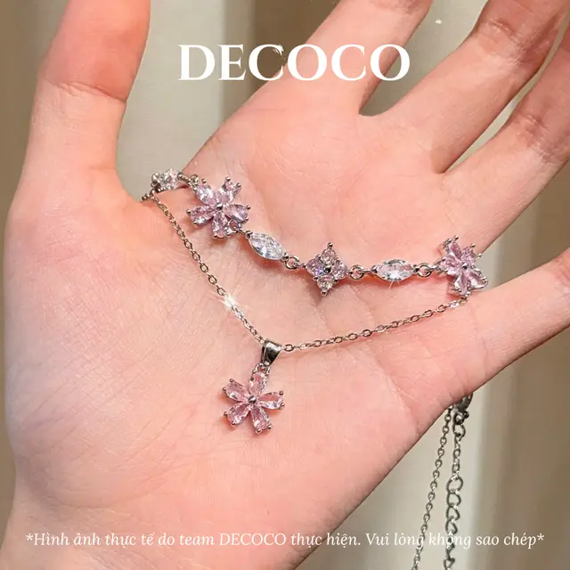 Set FLOWER hoa 5 cánh - Dây chuyền và khuyên tai - alternate