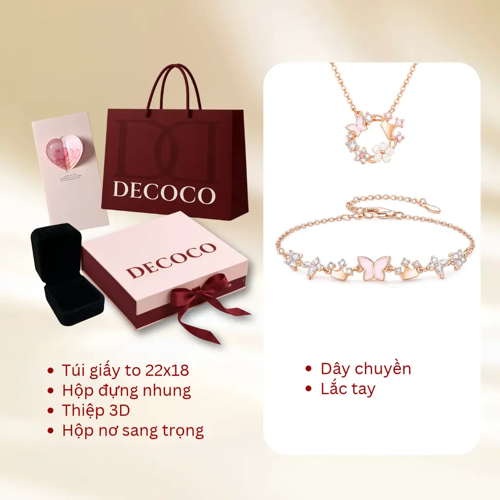 Set AURORA hoa và tiara - Dây chuyền và vòng tay - 15
