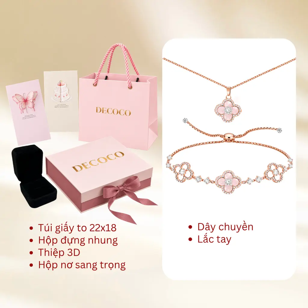 Set SAKURA hoa anh đào - Dây chuyền và vòng tay - 10